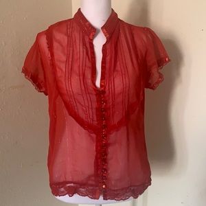 Beautiful red blouse